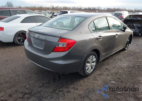 2012 Honda Civic Lx из США, поврежденный, VIN 19XFB2F52CE095174